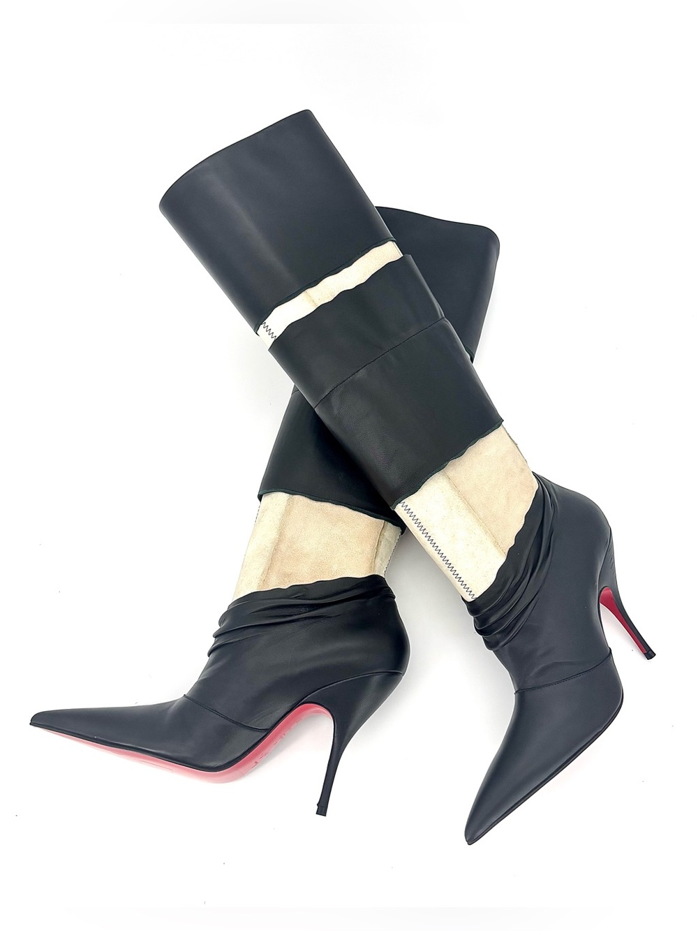 Christian Louboutin x Maison Margiela Xrismarteen 100 Knee High Boots 36 - Picture 11 of 12